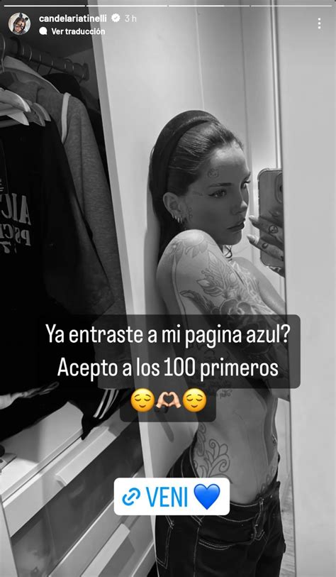 cande tinelli onlyfans|Cande Tinelli explicó por qué se unió a OnlyFans: “Me。